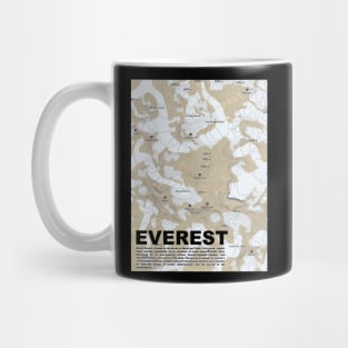 Mountain Majesty: Everest Topography Mug